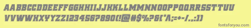 reddeliciousacadital Font – Gray Fonts on Yellow Background