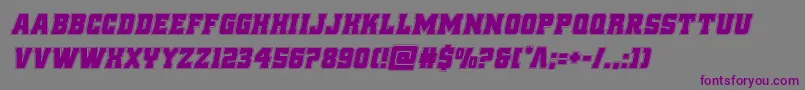 Police reddeliciousacadital – polices violettes sur fond gris