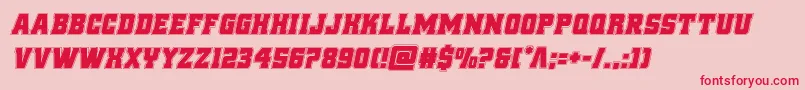 reddeliciousacadital Font – Red Fonts on Pink Background