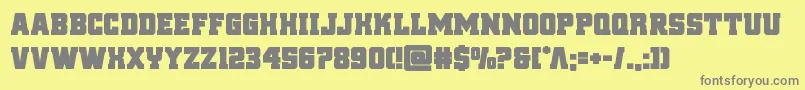 reddeliciousbold Font – Gray Fonts on Yellow Background