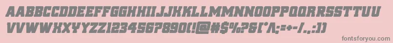 reddeliciousboldital Font – Gray Fonts on Pink Background