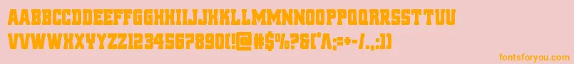 reddeliciouscond Font – Orange Fonts on Pink Background