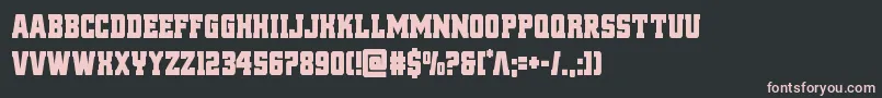 reddeliciouscond Font – Pink Fonts on Black Background