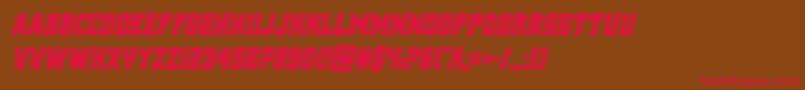 reddeliciouscondital Font – Red Fonts on Brown Background