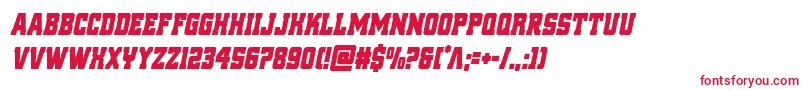 reddeliciouscondital Font – Red Fonts on White Background
