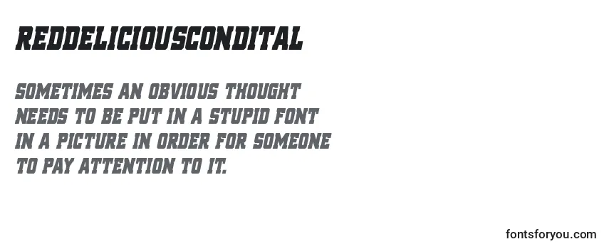 Reddeliciouscondital Font