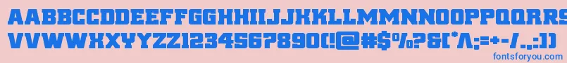 reddeliciousexpand Font – Blue Fonts on Pink Background