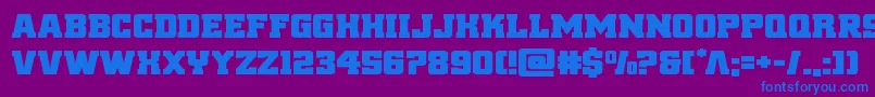 reddeliciousexpand Font – Blue Fonts on Purple Background