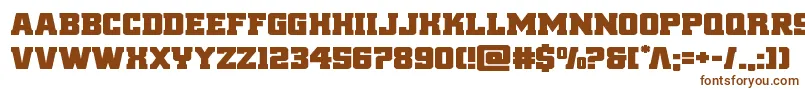 reddeliciousexpand-fontti – ruskeat fontit valkoisella taustalla