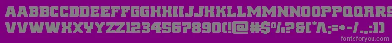 reddeliciousexpand Font – Gray Fonts on Purple Background