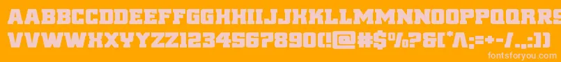 reddeliciousexpand Font – Pink Fonts on Orange Background