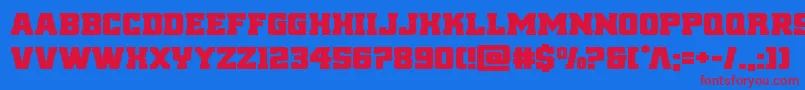 reddeliciousexpand-fontti – punaiset fontit sinisellä taustalla