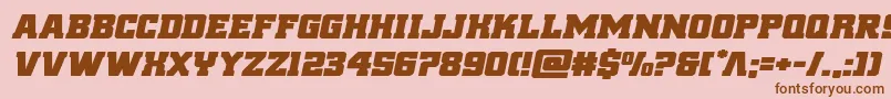 reddeliciousexpandital Font – Brown Fonts on Pink Background