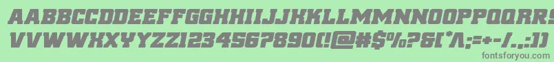 reddeliciousexpandital Font – Gray Fonts on Green Background