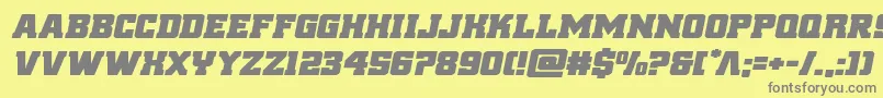 reddeliciousexpandital Font – Gray Fonts on Yellow Background