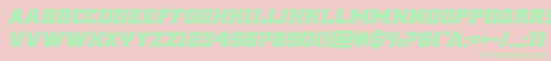 reddeliciousexpandital Font – Green Fonts on Pink Background