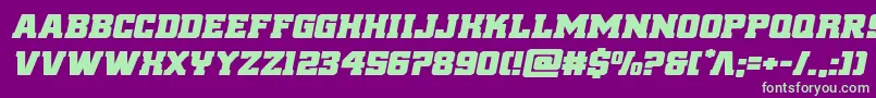 reddeliciousexpandital Font – Green Fonts on Purple Background