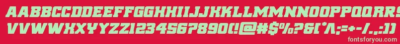 reddeliciousexpandital Font – Green Fonts on Red Background