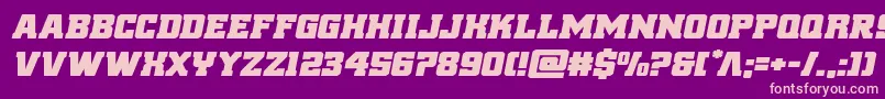 reddeliciousexpandital Font – Pink Fonts on Purple Background