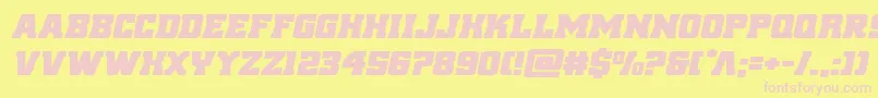 reddeliciousexpandital Font – Pink Fonts on Yellow Background
