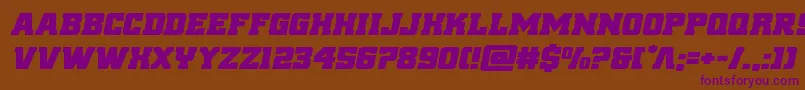 reddeliciousexpandital Font – Purple Fonts on Brown Background