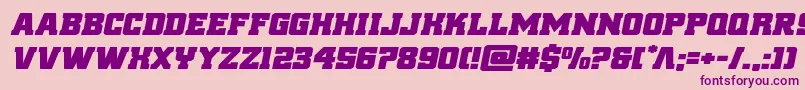 reddeliciousexpandital Font – Purple Fonts on Pink Background