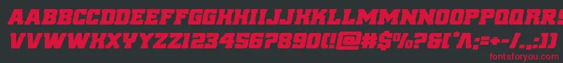 reddeliciousexpandital Font – Red Fonts on Black Background