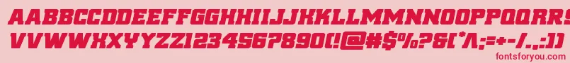 reddeliciousexpandital Font – Red Fonts on Pink Background