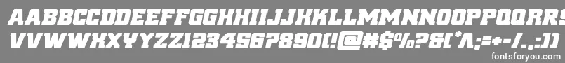 reddeliciousexpandital Font – White Fonts on Gray Background