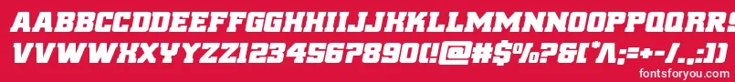 reddeliciousexpandital Font – White Fonts on Red Background