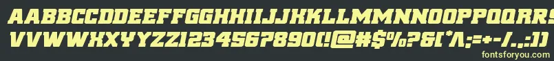 reddeliciousexpandital Font – Yellow Fonts on Black Background