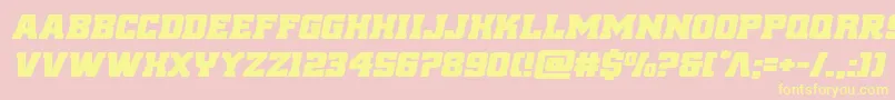 reddeliciousexpandital Font – Yellow Fonts on Pink Background