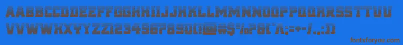 reddeliciousgrad Font – Brown Fonts on Blue Background