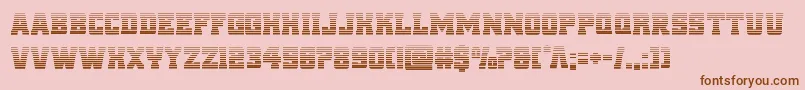 reddeliciousgrad Font – Brown Fonts on Pink Background