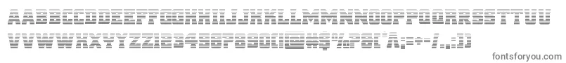 reddeliciousgrad-fontti – harmaat kirjasimet valkoisella taustalla