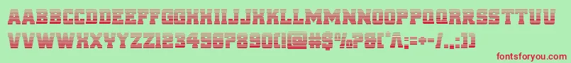 reddeliciousgrad Font – Red Fonts on Green Background