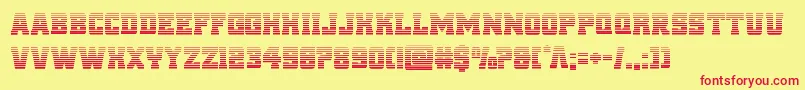 reddeliciousgrad Font – Red Fonts on Yellow Background