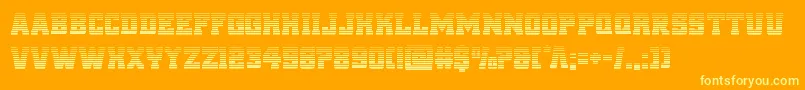 reddeliciousgrad Font – Yellow Fonts on Orange Background