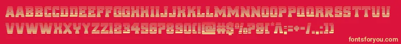 reddeliciousgrad Font – Yellow Fonts on Red Background