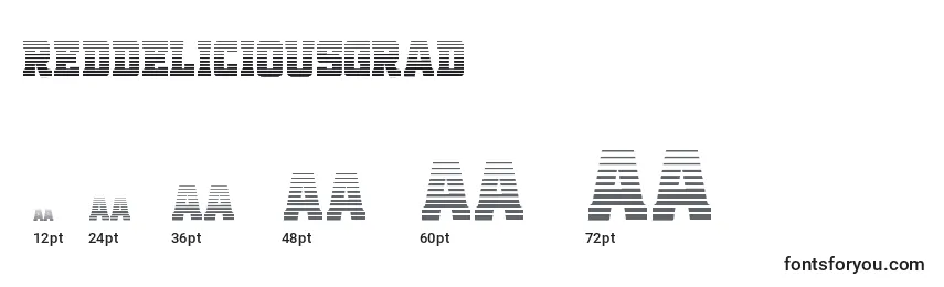 Reddeliciousgrad Font Sizes