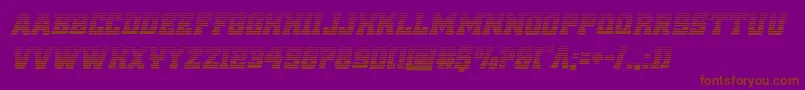 reddeliciousgradital Font – Brown Fonts on Purple Background