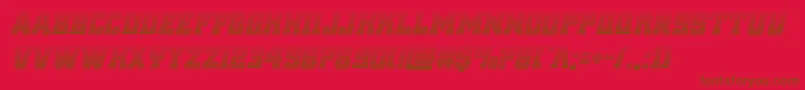 reddeliciousgradital Font – Brown Fonts on Red Background