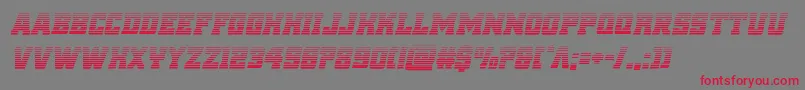フォントreddeliciousgradital – 赤い文字の灰色の背景
