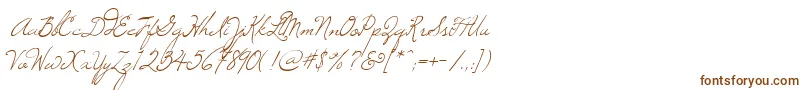 Шрифт Windsong – коричневые шрифты на белом фоне