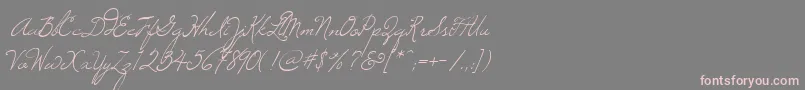 Windsong Font – Pink Fonts on Gray Background