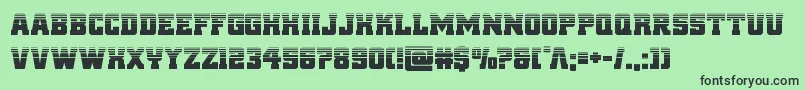 reddelicioushalf Font – Black Fonts on Green Background