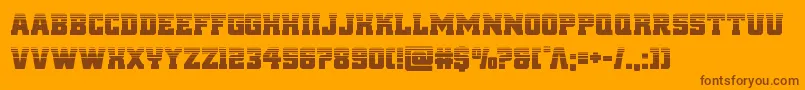 reddelicioushalf Font – Brown Fonts on Orange Background