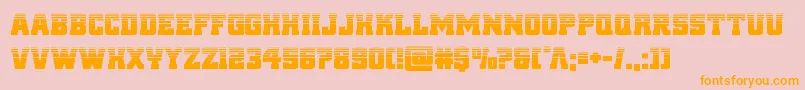 reddelicioushalf Font – Orange Fonts on Pink Background