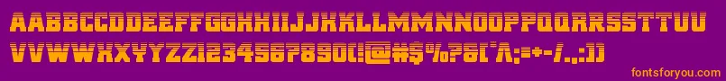 reddelicioushalf Font – Orange Fonts on Purple Background