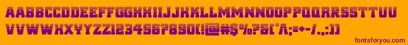 reddelicioushalf Font – Purple Fonts on Orange Background